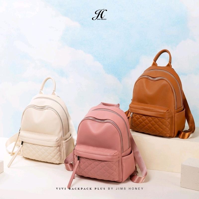 JimsHoney Tas Ransel Sekolah Kerja Kulit Wanita VIVI BACKPACK PLUS 2
