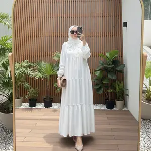 Gamis Midi Dewasa Terbaru Ramadhan 2026 Cocok UntukBusui Friendly ada resleting depan