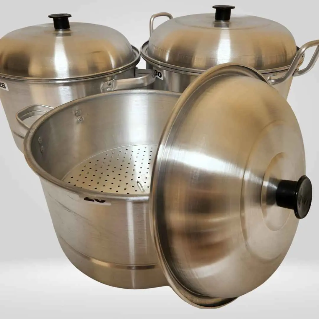 BEST QUALITY Panci Dandang Kukus 26 28 30 33cm Aluminium Panci SERBA GUNA / Panci Kukusan Nasi