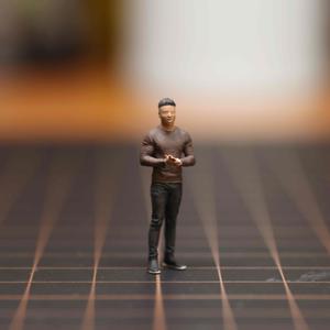 Mô Hình Tỷ Lệ, Bộ Sưu Tập Thu Nhỏ Bằng Resin Và Đúc Khuôn, Cậu Bé Đen, Thích Hợp Cho Tỷ Lệ Mô Hình 1 / 64, 1 / 87 Và 1 / 43, 005