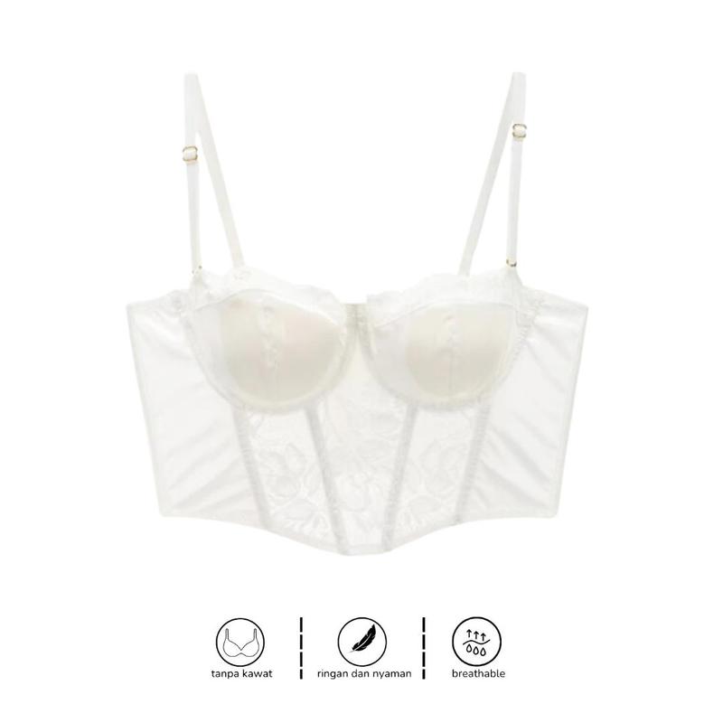 Bustier Top Sexy Lingerie Bustier Set Sexy Corset Bra Wanita 3