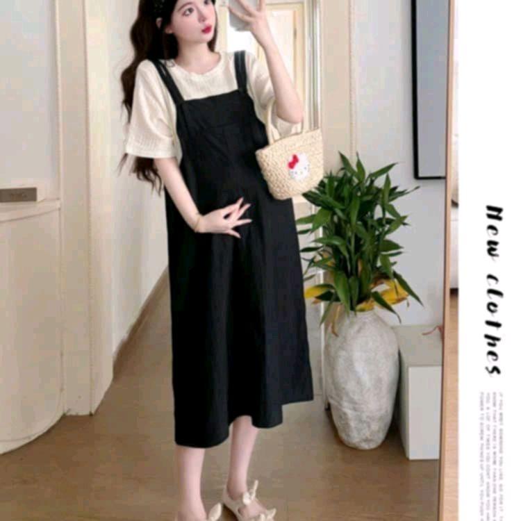 { Hàng QC}  Yếm bầu hè, thiết kế cổ tròn,dáng suông,mặc co dãn , thỏa mái cho mẹ và bé