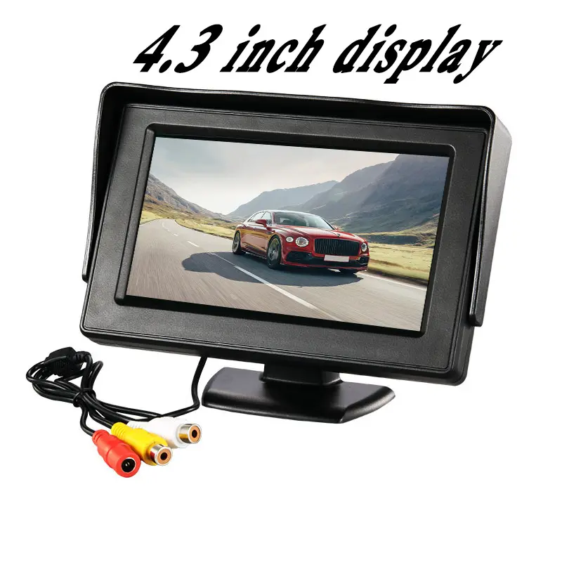 High-definition 4.3-inch display car reversing camera monitor video DVD TV screen LCD screen