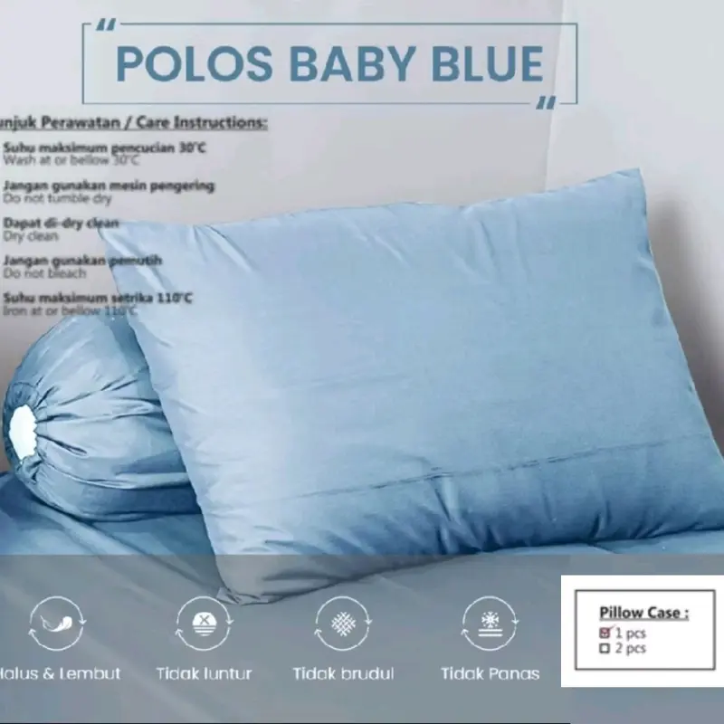 Sarung Bantal / Sarung Guling polos, bagus dan halus 4