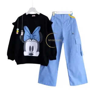 Hype Set Kids-Setelan anak perempuan 3-12tahun crinckle airflow-setelan clana cargo terbaru 2025