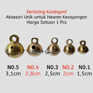 Kerincing Jaran Kuningan Cocok untuk Hewan Peliharaan - Satuan Per 1 Pcs