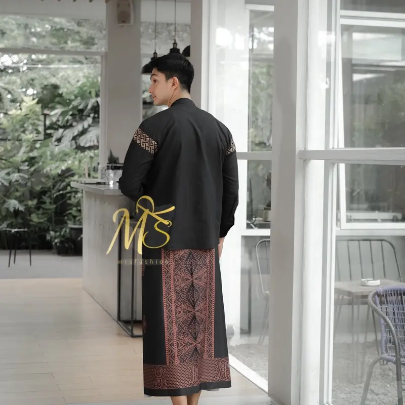 PAKET SET KOKO DAN SARUNG MOTIF SARWON BISA PILIH WARNA 3
