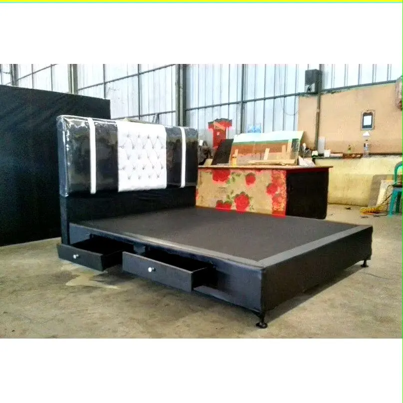 Divan/Difan Ranjang kasur Laci + Sandaran full Kain Oscar