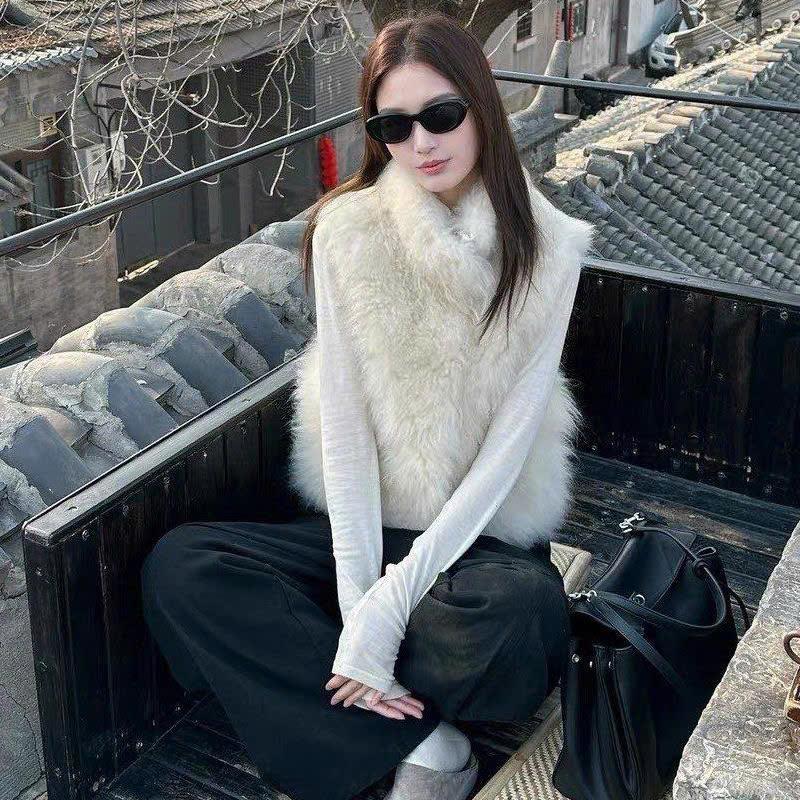 Áo gile LÔNG CÁO trendy sành điệu mix nhiều phong cách hàng QC - AGLC01M