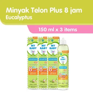 3 PCS Minyak Telon Plus Eucalyptus MY BABY 150ml