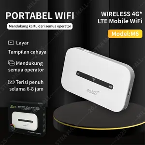 MILA STAR Portable WIFI All Operators Stabil 300Mbps Baterai 3000mAh WiFi Perjalanan Luar Ruangan Mini Portabel Mudah Diatur Serbaguna