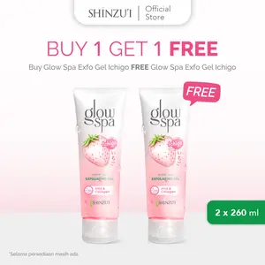 Shinzui Glow Spa Exfoliating Gel BUY 1 GET 1 Ichigo isi 2 pcs (Ukuran Besar, Limited Stock)