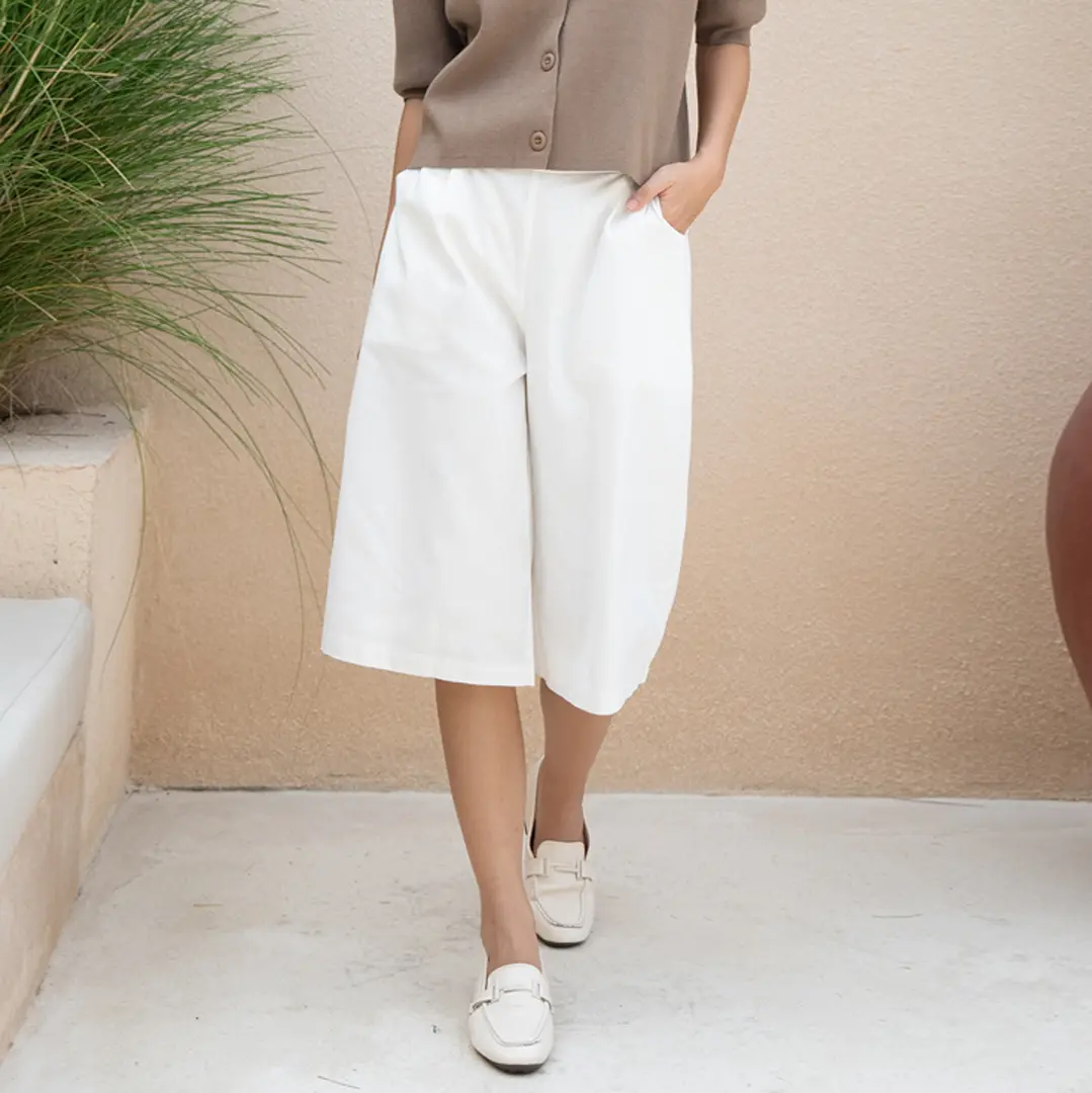 Beatrice Clothing Straight Culottes - Celana 7/8 Semi Formal Wanita