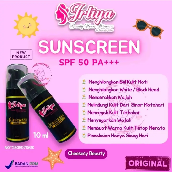 skincare irliya beauty (suncren) original