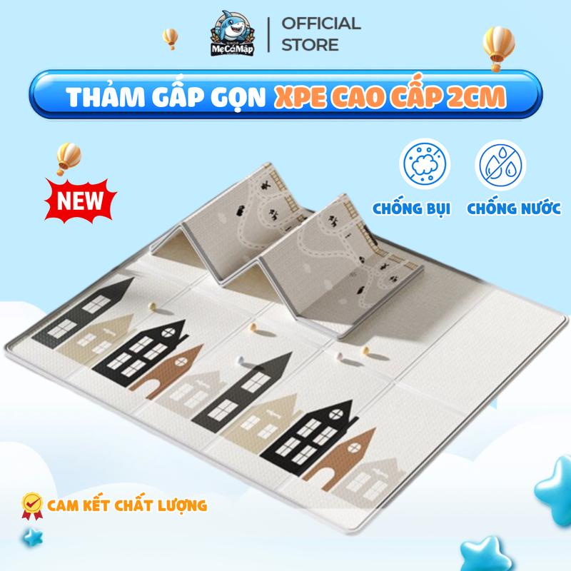 Thảm Gấp Gọn XPE Dày 2cm Chính Hãng Pakey - Thảm Cho Bé 2 Mặt Họa Tiết Ngộ Nghĩnh