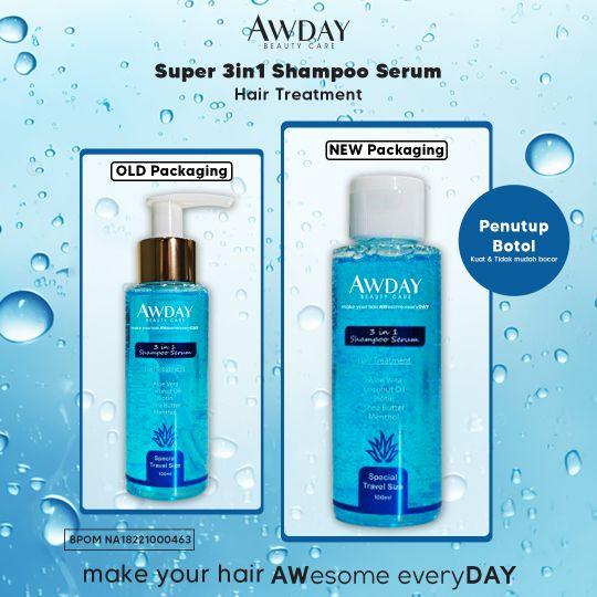 AWDAY Shampoo Super Keratin 3in1 Shampoo serum / Charcoal Shampoo super keratin 250ml Perawatan Meluruskan Wangi Biotin Haircare Vitamin  Rontok Memanjangkan Melembutkan Sampo Smoothing