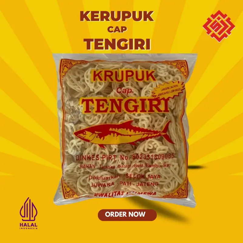 Krupuk Mawar Tengiri 250gr Sanita Selok Jaya 3