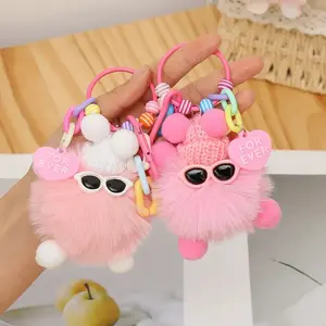 Gantungan kunci Hiasan TasBoneka Mewah Cute Coal Balls Pet LittleMonsters Phone Strap liontin tas liontinbriket kecil/Gantungan tas lucu