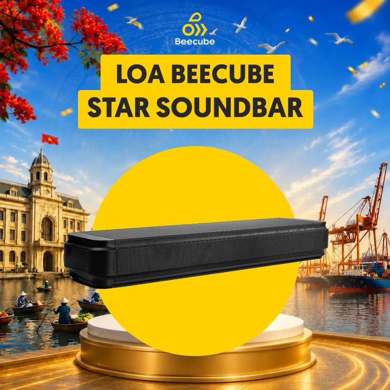 Beecube Star SoundBar Loa Thanh 200W Dolby Atmos 5.1 | Bluetooth 5.2 | Optical 5.1 | 3.5mm & AV | Loa Xem Phim Nghe Nhạc Karaoke