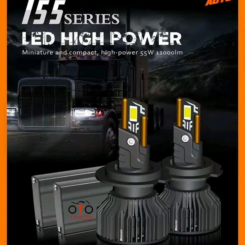 LAMPU LED MOBIL OTTO T55 H4 H1 H3 H7 H11 HB3 HB4 HIR2 55 WATT LAMPU UTAMA LAMPU FOGLAMP 1