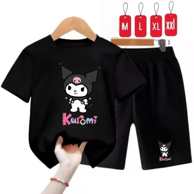 SETELAN ANAK-ANAK COWOK DAN CEWEK KUROMI  / BAJU ANAK-ANAK LAKI-LAKI DAN PEREMPUAN / KAOS ANAK SET ANAK PRIA DAN WANITA