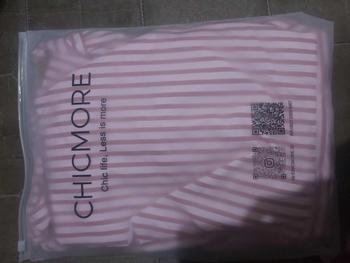 Product Review of LUXME 【ready stock】 Gaun Wanta Rok Panjang Lengan Panjang Lipatan Bergaris Warna Pink from A**i 0