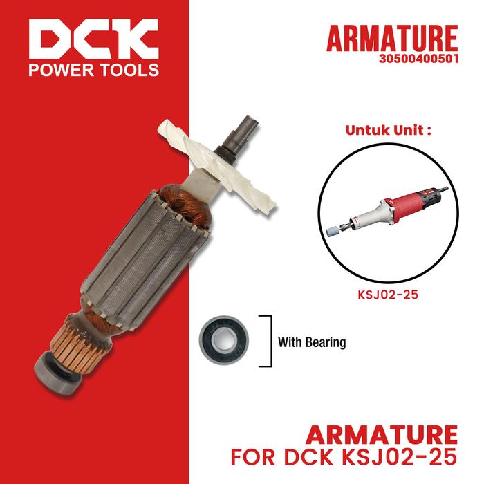 Gambar Armature/Angker untuk Die Grinder KSJ/DSJ/ASJ02-25 dari DCK Power Tools Indonesia Kota Administrasi Jakarta Barat Tokopedia