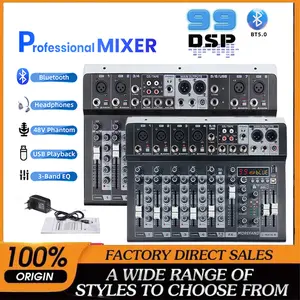 CS6/CS8/CS4 MIXER AUDIO Rekaman langsung Smixer audio Big panggung mixer mobil 12V