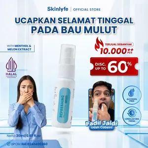 Skinlyfe Mouthspray Penghilang Bau Mulut Pemutih Gigi Penghilang Plak Karang Gigi Spray Mulut Bau Gusi Menthol Pewangi Penyegar (A1)
