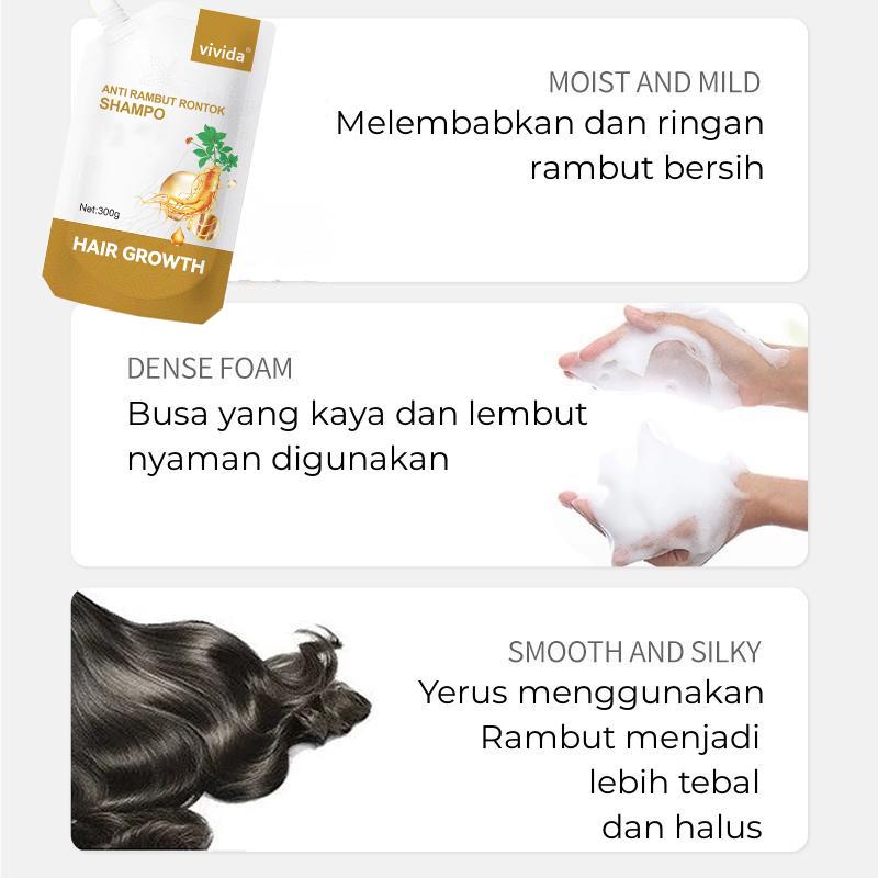 Product Introduction of Vivida Anti Hair Fall Hair Treatment Shampoo Oil Control Anti- 300ml 25