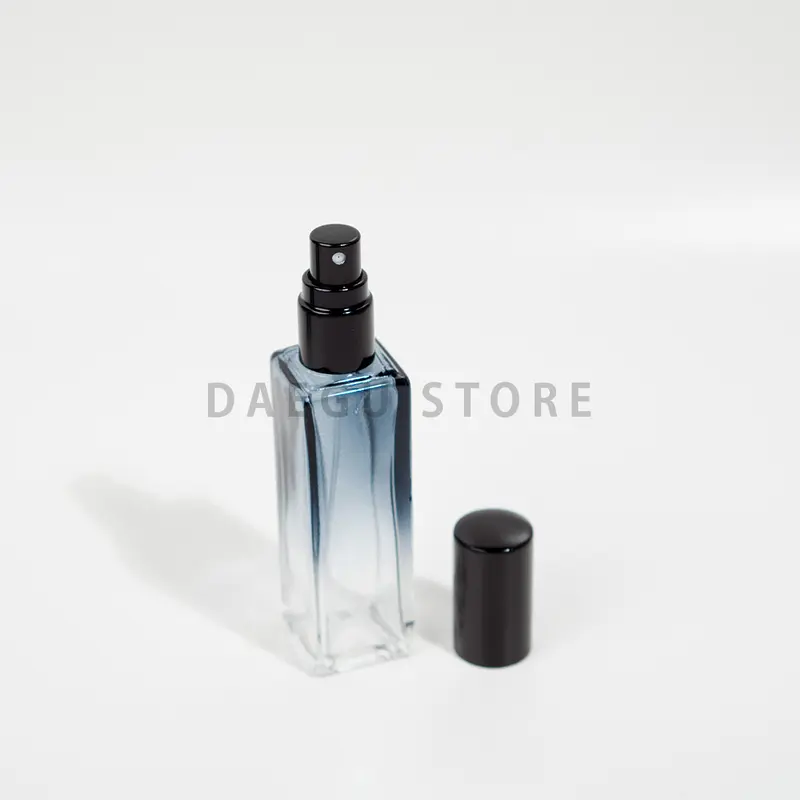 Botol Parfum Spray Kaca Tebal - BIRU TRANSPARAN Refill Tester Mini Discovery Set 7