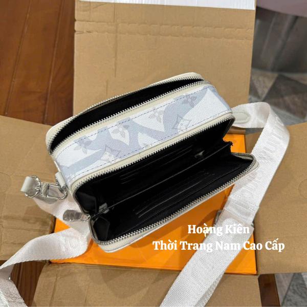Túi Đeo Cheo Nam Cao Cấp - Chất Da Bò Full 2 Box - Size 18 tui hop 5