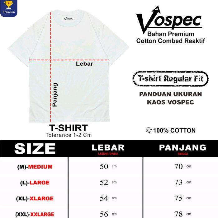 Vospec tshirt Believe in Your Self ( Text ) Katun premium combed Reaktif | Lengan pendek pria&wanita 2