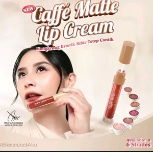 Implora Caffe Matte Lip Cream  | Lip Transferproof dengan UV Shield Protection  | Pigmented & Colorlock | BlurMatte