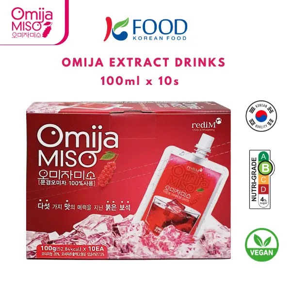 MGMiso Omija Extract Drinks (100mlx10pkt) Korean Healthy Berry Drink juice cleanse Beverage Flavor
