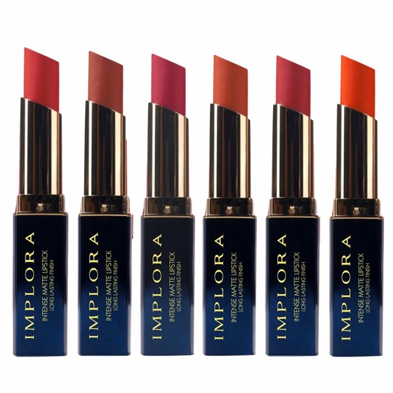 IMPLORA INTENSE MATTE LIPSTICK ( 1-10 VARIAN ) LIPSTIK WATERPFOOF  ORIGINAL BPOM 4