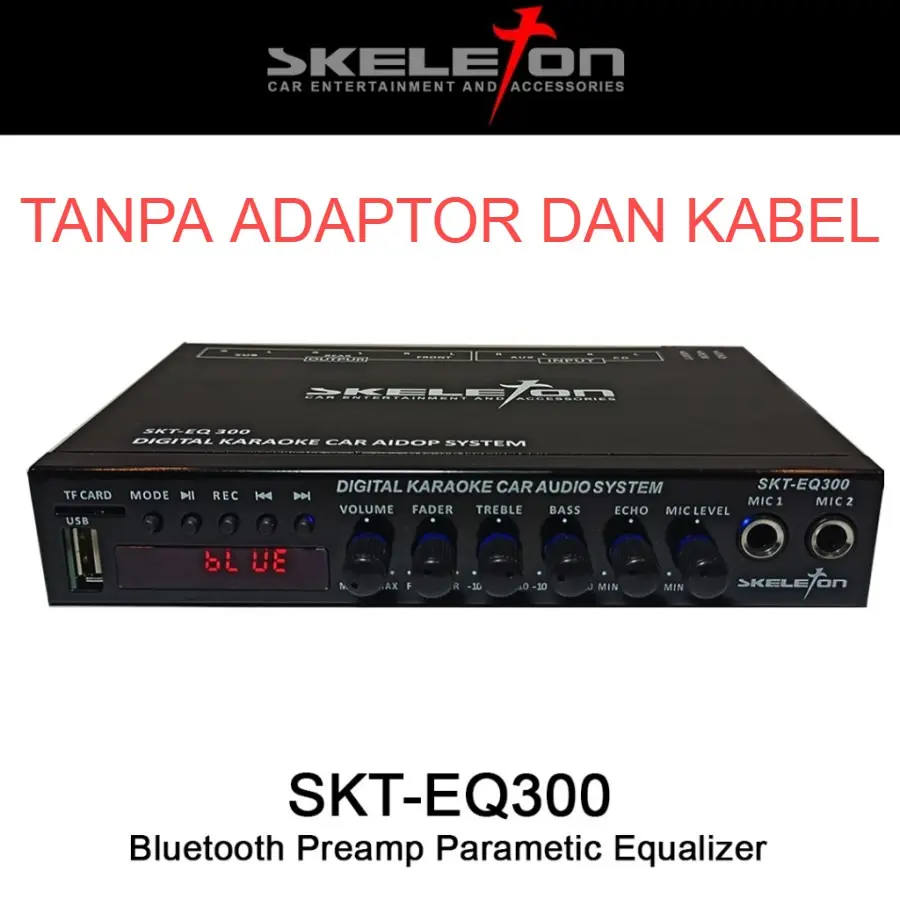 Skeleton Preamp Car Parametric Equalizer Karaoke Bluetooth - SKT-EQ300