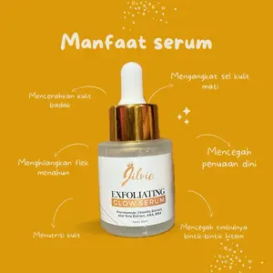 Exfoliating glow serum ( Kulit badak & FLEK ) Perawatan Muka Kusam
