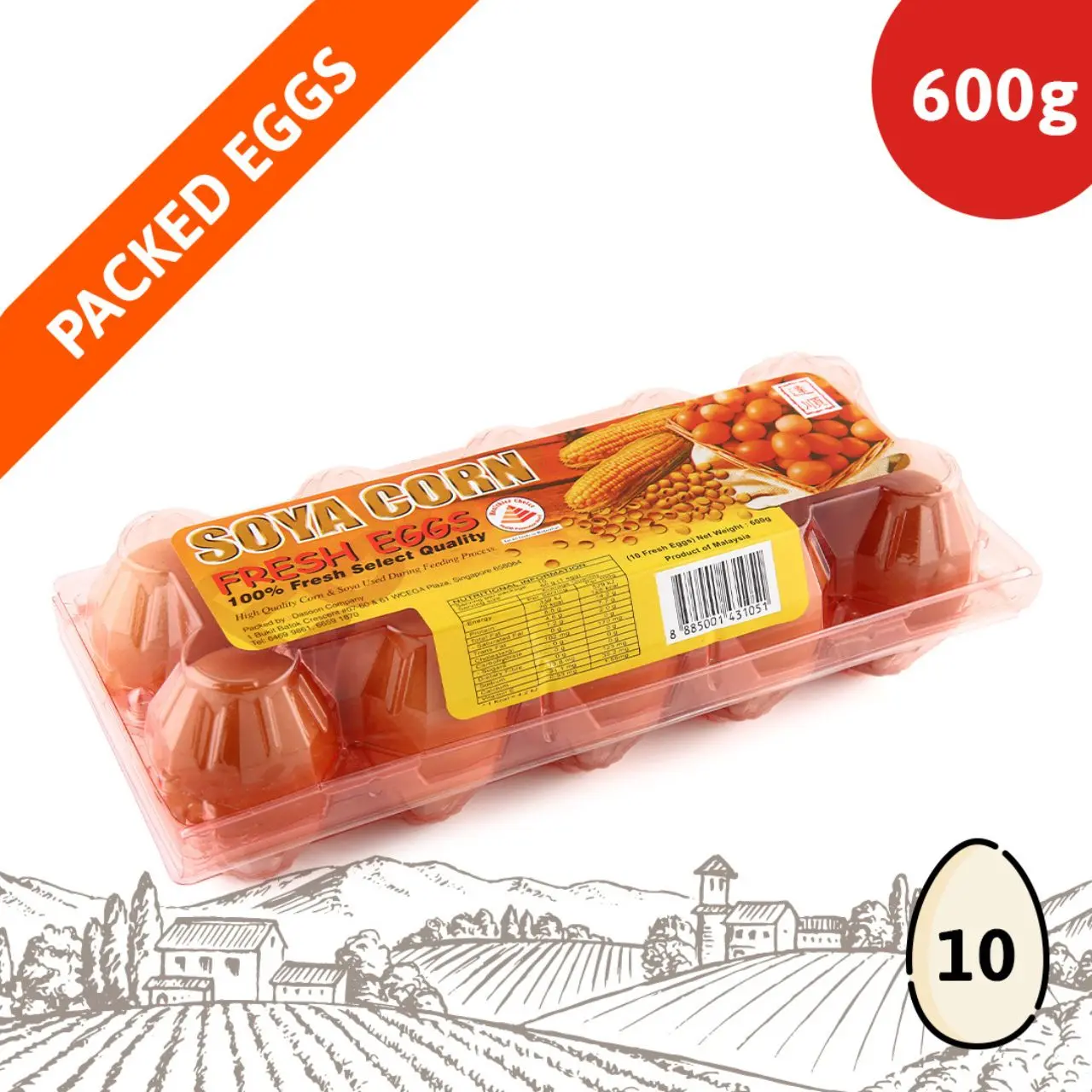 Dasoon Soya Corn Fresh Eggs 10pcs