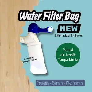 (isi 4 pcs) Filter Air Mini - Saringan Air Kran Filter Penjernih Air 2 Layer Praktis