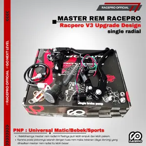 MASTER REM RACEPRO GEN3 17 MM MASTER REM SINGLE RADIAL UNIVERSAL SET KOPLING AEROX VARIO CBR R15 Motorcycle