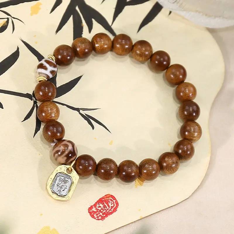 Cloud Jewelry 8.8mm Agarwood Agate Blessing 8-10mm Mala String