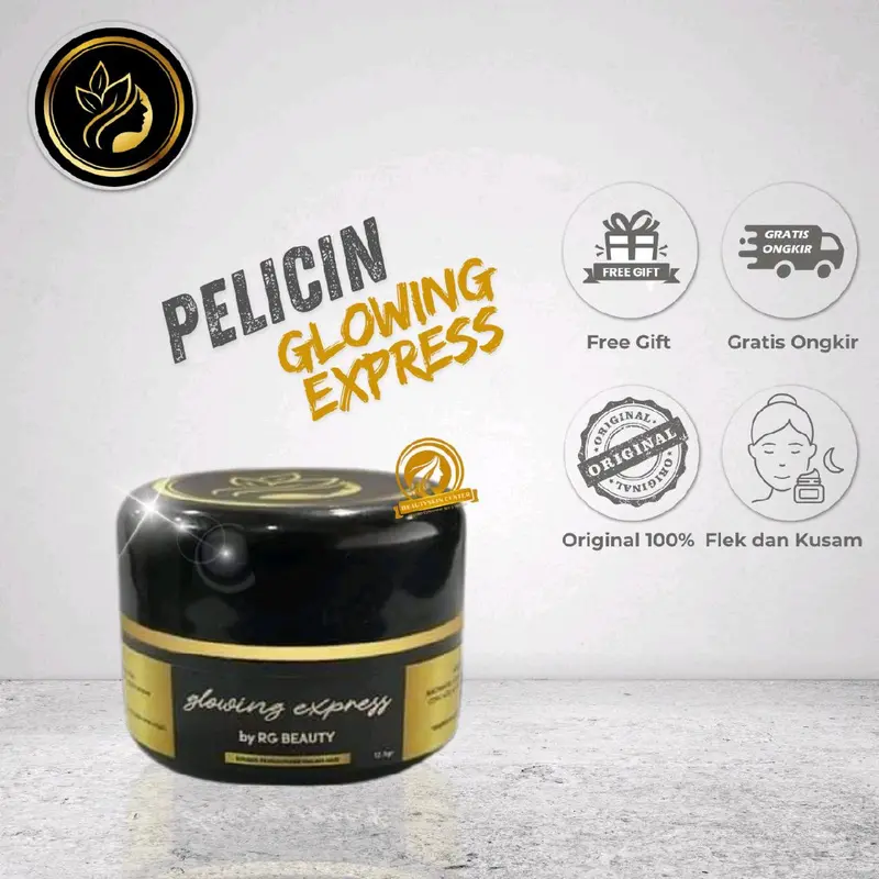 Pelicin Wajah Glowing Express RgSkin Beauty cream flek bandel Mencerahkan whitening 0