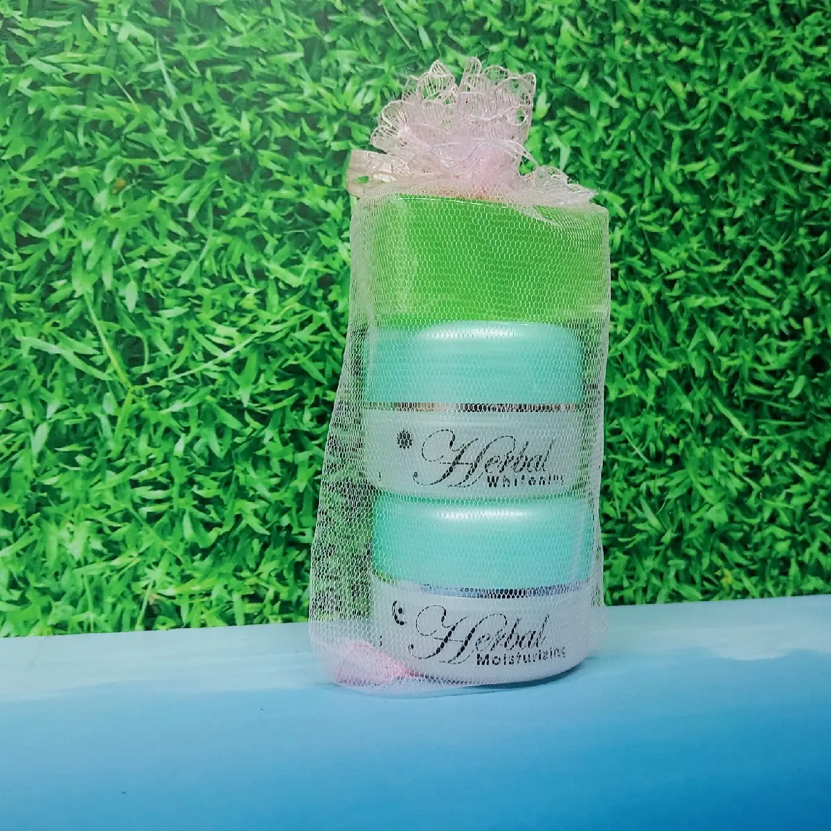 Paket Cream Herbal Hijau 3in1 untuk Perawatan Wajah