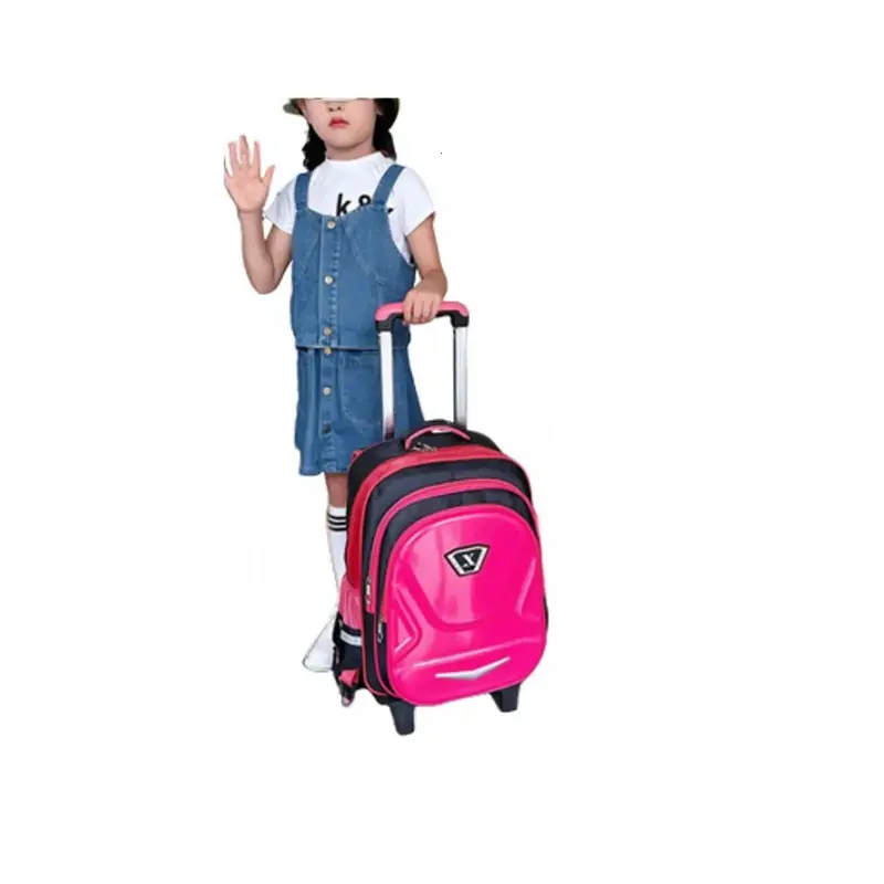 Tas Ransel Troli Koper Anak Sekolah Roda 3 Premium Trolley Dorong Fashion LK016 Sd / smp / sma 1