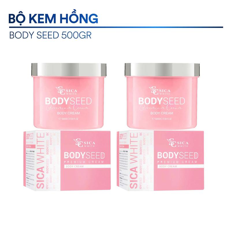  Bộ Kem Sica White 2 Hộp Body Mầm 500gr - hỗ trợ sáng hồng da hỗ trợ cấp ẩm Dưỡng Body Skincare Nữ Làm Đẹp Da 