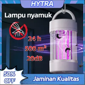 HYTRA Lampu Nyamuk USB Elektrik 1000V Jaring EV Terbaru 20dB Sunyi 20dB Cahaya Pintar Portabel Aman Rumah Listrik Kabel Peralatan