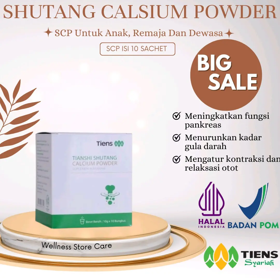 susu labu china | atasi diabetes | shutang Calsium powder | isi 10 sachet original | BPOM