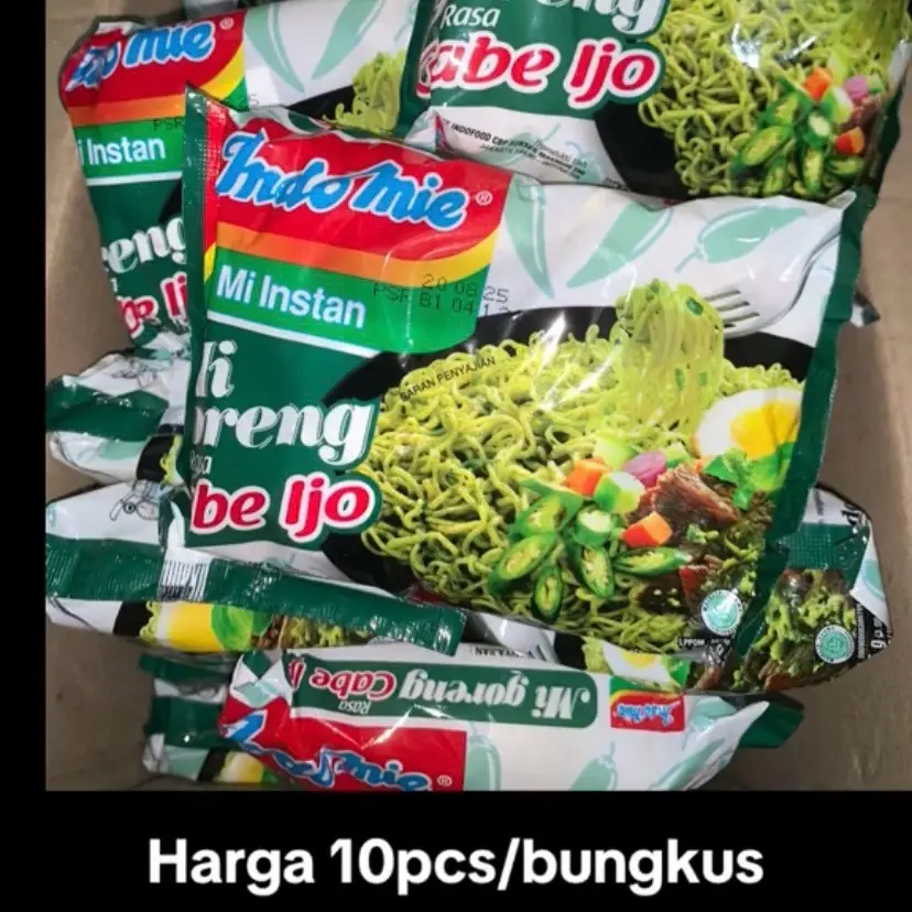 10pcs INDOMIE GORENG CABE IJO PEDAS .INDOMIE GORENG ACEH 85gr