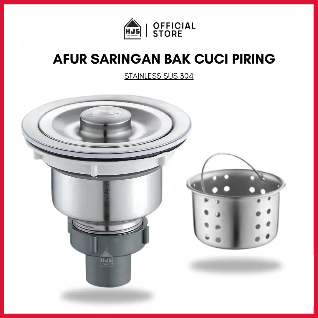[HJS] Classic Afur Saringan Bak Cuci Piring Stainless Steel 11cm - Anti Karat & Kuat